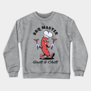 Grill Master BBQ Chef Crewneck Sweatshirt